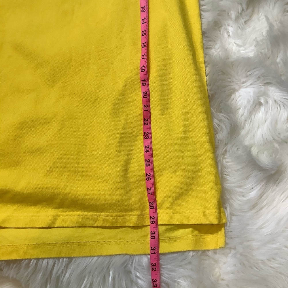 Lands End Logo Polo Golf Mens Size XX-Large 2XL 2-Button Up Yellow Shirt EUC. - Picture 5 of 6